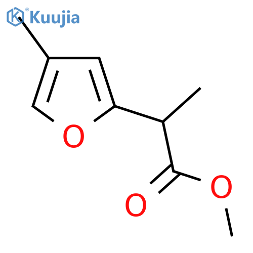 methyl 2-(4-methylfuran-2-yl)propanoate structure