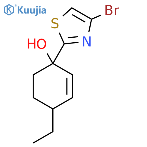 1-(4-Bromo-1,3-thiazol-2-yl)-4-ethylcyclohex-2-en-1-ol structure