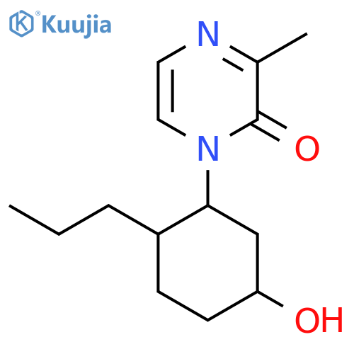 1-(5-Hydroxy-2-propylcyclohexyl)-3-methyl-1,2-dihydropyrazin-2-one structure
