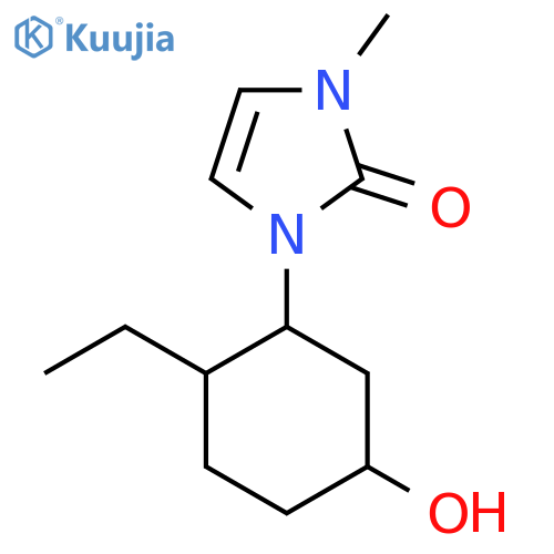 1-(2-ethyl-5-hydroxycyclohexyl)-3-methyl-2,3-dihydro-1H-imidazol-2-one structure
