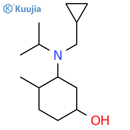3-[(Cyclopropylmethyl)(propan-2-yl)amino]-4-methylcyclohexan-1-ol structure