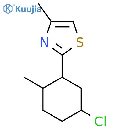 2-(5-Chloro-2-methylcyclohexyl)-4-methyl-1,3-thiazole structure