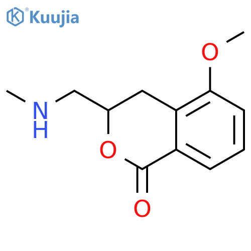 1H-2-Benzopyran-1-one, 3,4-dihydro-5-methoxy-3-[(methylamino)methyl]- structure