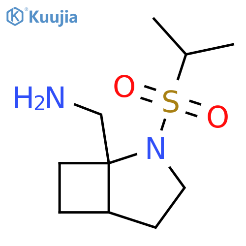 2-Azabicyclo[3.2.0]heptane-1-methanamine, 2-[(1-methylethyl)sulfonyl]- structure