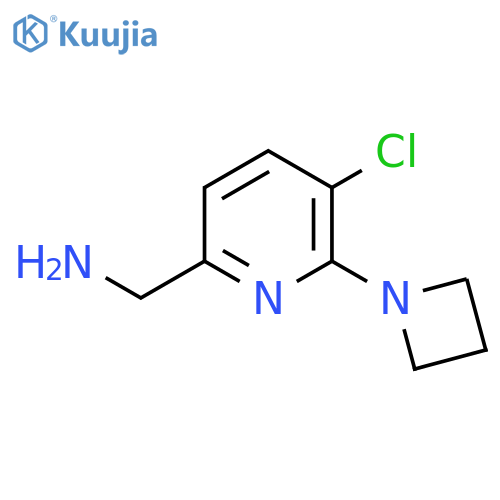 2-Pyridinemethanamine, 6-(1-azetidinyl)-5-chloro- structure