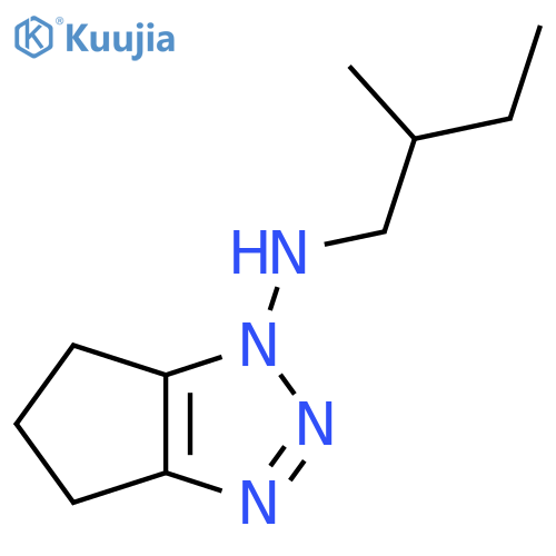 N-(2-methylbutyl)-1H,4H,5H,6H-cyclopenta[d][1,2,3]triazol-1-amine structure