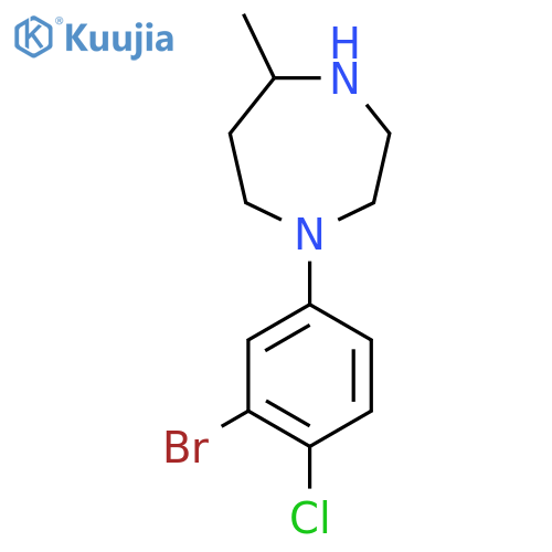 1-(3-Bromo-4-chlorophenyl)-5-methyl-1,4-diazepane structure