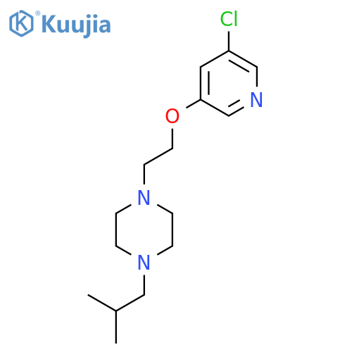 1-{2-[(5-Chloropyridin-3-yl)oxy]ethyl}-4-(2-methylpropyl)piperazine structure