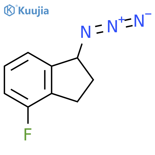 1-azido-4-fluoro-2,3-dihydro-1H-indene structure