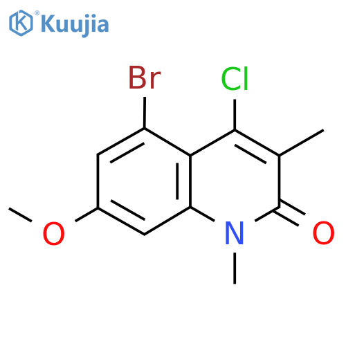 5-bromo-4-chloro-7-methoxy-1,3-dimethyl-1,2-dihydroquinolin-2-one structure