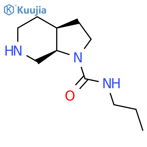 rac-(3aR,7aS)-N-propyl-octahydro-1H-pyrrolo[2,3-c]pyridine-1-carboxamide structure