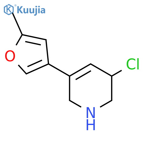 3-Chloro-5-(5-methylfuran-3-yl)-1,2,3,6-tetrahydropyridine structure