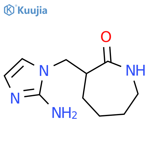 3-(2-amino-1H-imidazol-1-yl)methylazepan-2-one structure