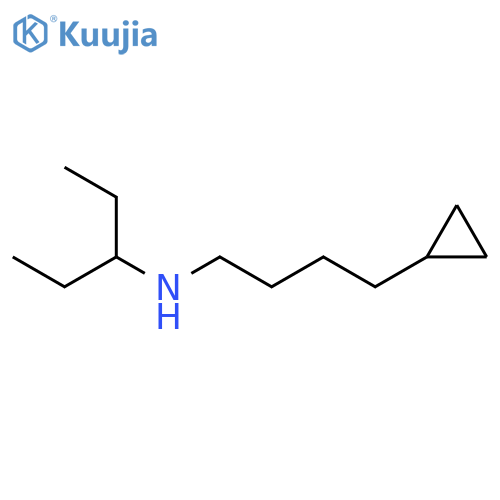 Cyclopropanebutanamine, N-(1-ethylpropyl)- structure