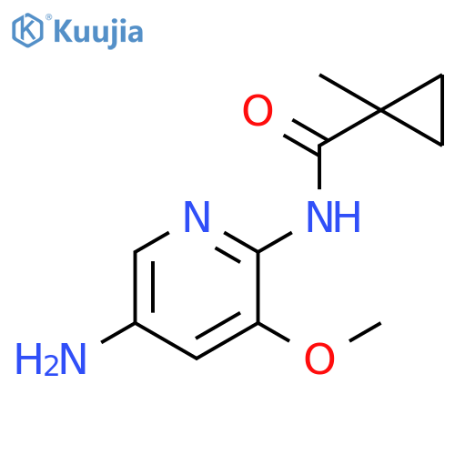 Cyclopropanecarboxamide, N-(5-amino-3-methoxy-2-pyridinyl)-1-methyl- structure