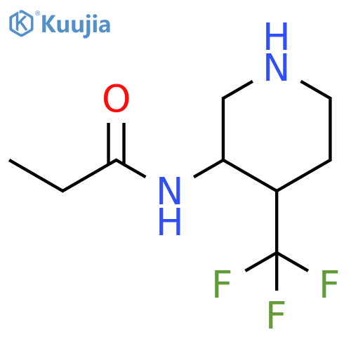Propanamide, N-[4-(trifluoromethyl)-3-piperidinyl]- structure