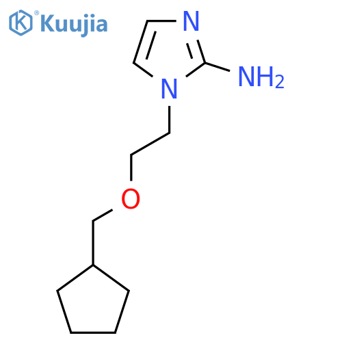 1-2-(cyclopentylmethoxy)ethyl-1H-imidazol-2-amine structure
