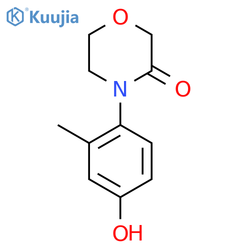 4-(4-hydroxy-2-methylphenyl)morpholin-3-one structure