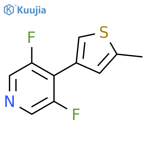 Pyridine, 3,5-difluoro-4-(5-methyl-3-thienyl)- structure