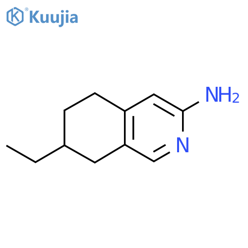 7-Ethyl-5,6,7,8-tetrahydroisoquinolin-3-amine structure