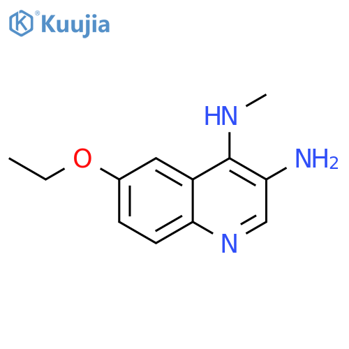3,4-Quinolinediamine, 6-ethoxy-N4-methyl- structure