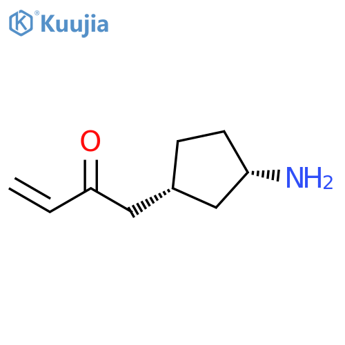3-Buten-2-one, 1-[(1R,3S)-3-aminocyclopentyl]-, rel- structure