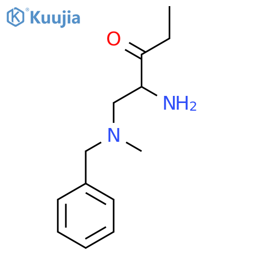 2-Amino-1-[benzyl(methyl)amino]pentan-3-one structure
