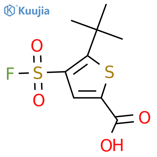 5-Tert-butyl-4-(fluorosulfonyl)thiophene-2-carboxylic acid structure