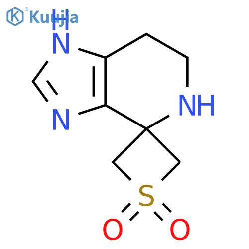 3,5,6,7-tetrahydrospiroimidazo4,5-cpyridine-4,3'-1lambda6thietane-1',1'-dione structure
