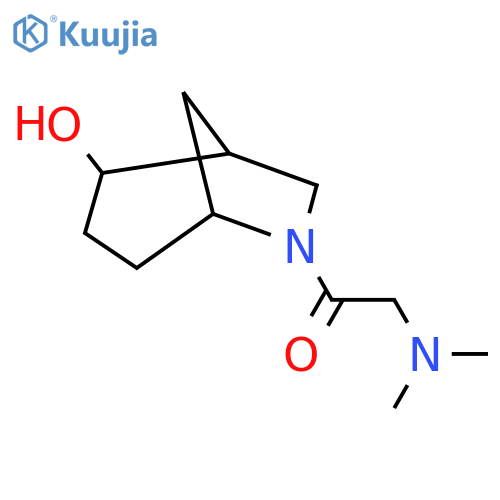 2-(dimethylamino)-1-{2-hydroxy-6-azabicyclo3.2.1octan-6-yl}ethan-1-one structure