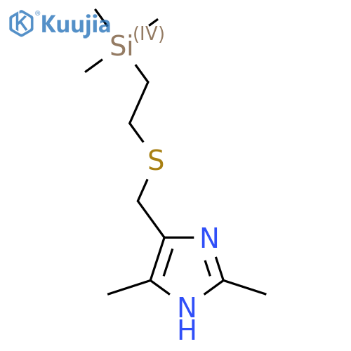 2,4-dimethyl-5-({2-(trimethylsilyl)ethylsulfanyl}methyl)-1H-imidazole structure