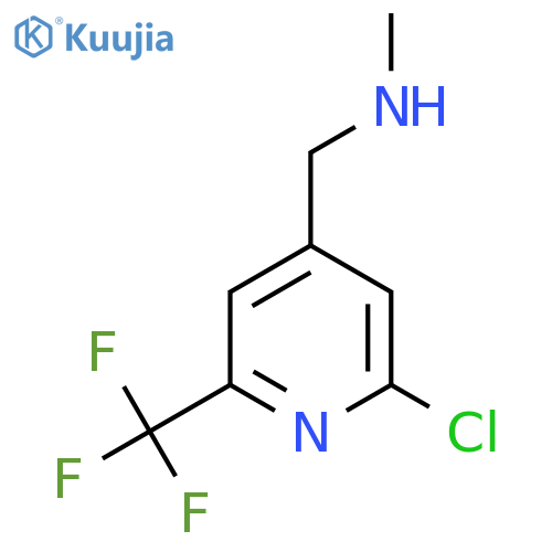 {2-chloro-6-(trifluoromethyl)pyridin-4-ylmethyl}(methyl)amine structure