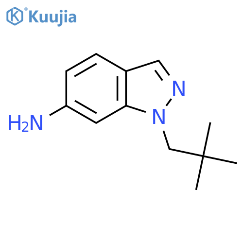1-(2,2-dimethylpropyl)-1H-indazol-6-amine structure