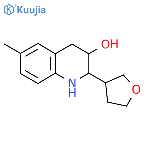 6-Methyl-2-(oxolan-3-yl)-1,2,3,4-tetrahydroquinolin-3-ol structure