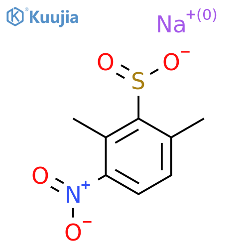 Sodium 2,6-dimethyl-3-nitrobenzene-1-sulfinate structure