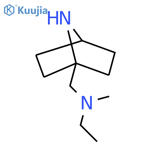 ({7-Azabicyclo[2.2.1]heptan-1-yl}methyl)(ethyl)methylamine structure