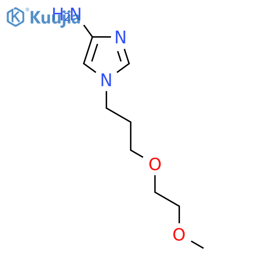 1-[3-(2-methoxyethoxy)propyl]-1H-imidazol-4-amine structure