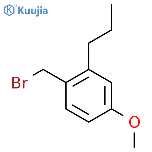 1-(bromomethyl)-4-methoxy-2-propylbenzene structure