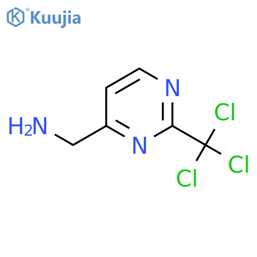 [2-(Trichloromethyl)pyrimidin-4-yl]methanamine structure