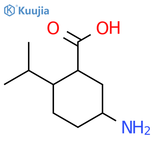5-Amino-2-(propan-2-yl)cyclohexane-1-carboxylic acid structure