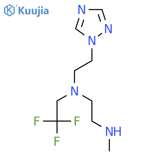 2-(methylamino)ethyl2-(1H-1,2,4-triazol-1-yl)ethyl(2,2,2-trifluoroethyl)amine structure