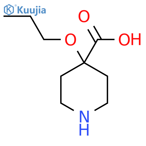 4-propoxypiperidine-4-carboxylic acid structure