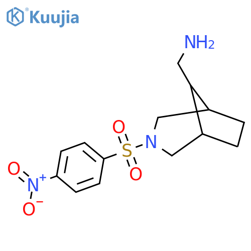 1-[3-(4-Nitrobenzenesulfonyl)-3-azabicyclo[3.2.1]octan-8-yl]methanamine structure