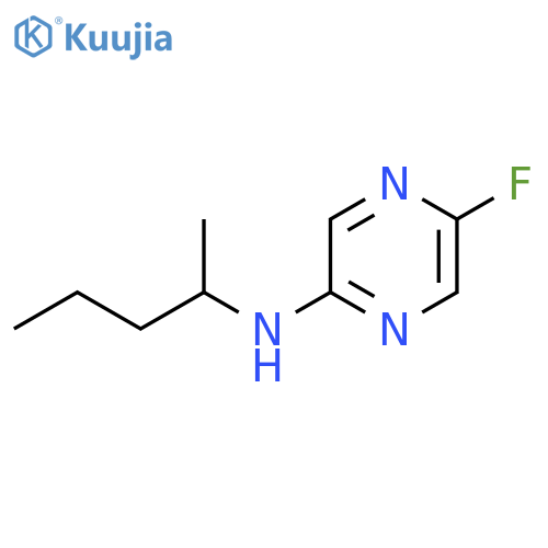 5-fluoro-N-(pentan-2-yl)pyrazin-2-amine structure