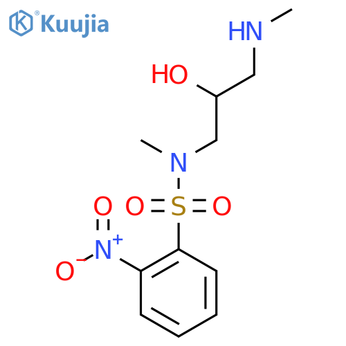 2-hydroxy-3-(N-methyl2-nitrobenzenesulfonamido)propyl(methyl)amine structure