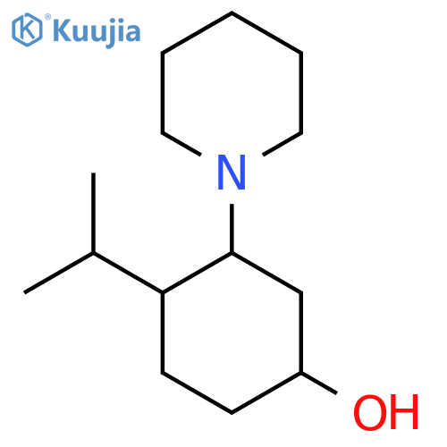 3-(Piperidin-1-yl)-4-(propan-2-yl)cyclohexan-1-ol structure