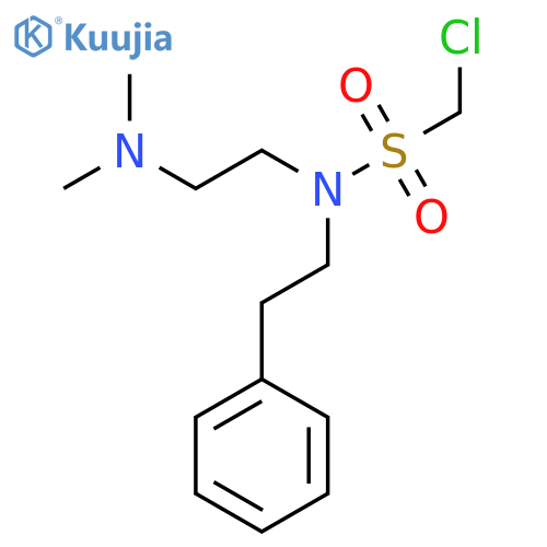 1-chloro-N-[2-(dimethylamino)ethyl]-N-(2-phenylethyl)methanesulfonamide structure