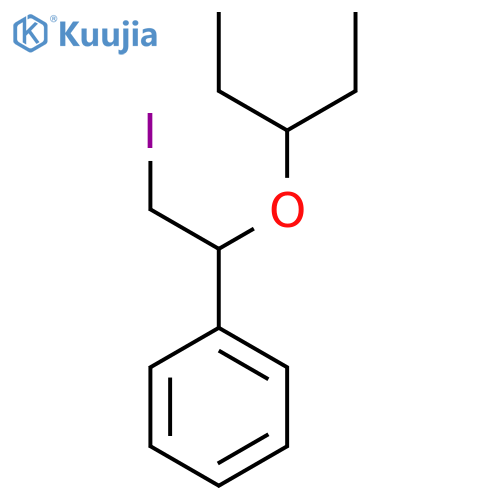 2-iodo-1-(pentan-3-yloxy)ethylbenzene structure