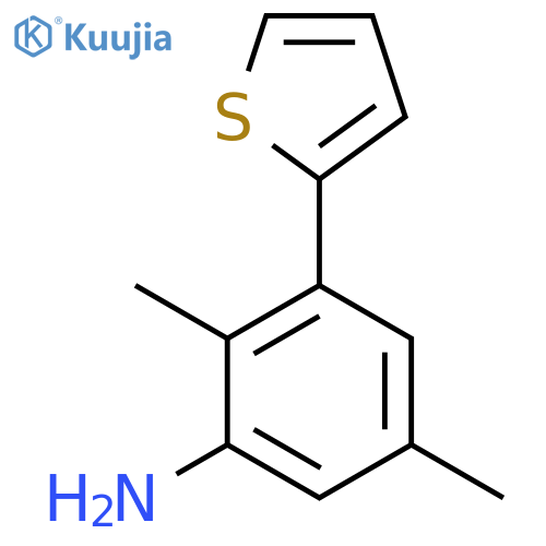 2,5-dimethyl-3-(thiophen-2-yl)aniline structure