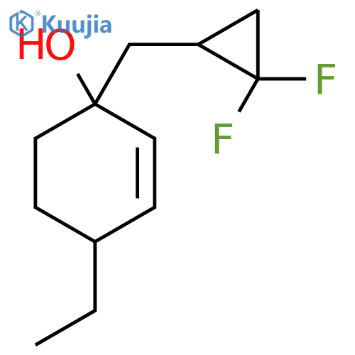 1-[(2,2-Difluorocyclopropyl)methyl]-4-ethylcyclohex-2-en-1-ol structure